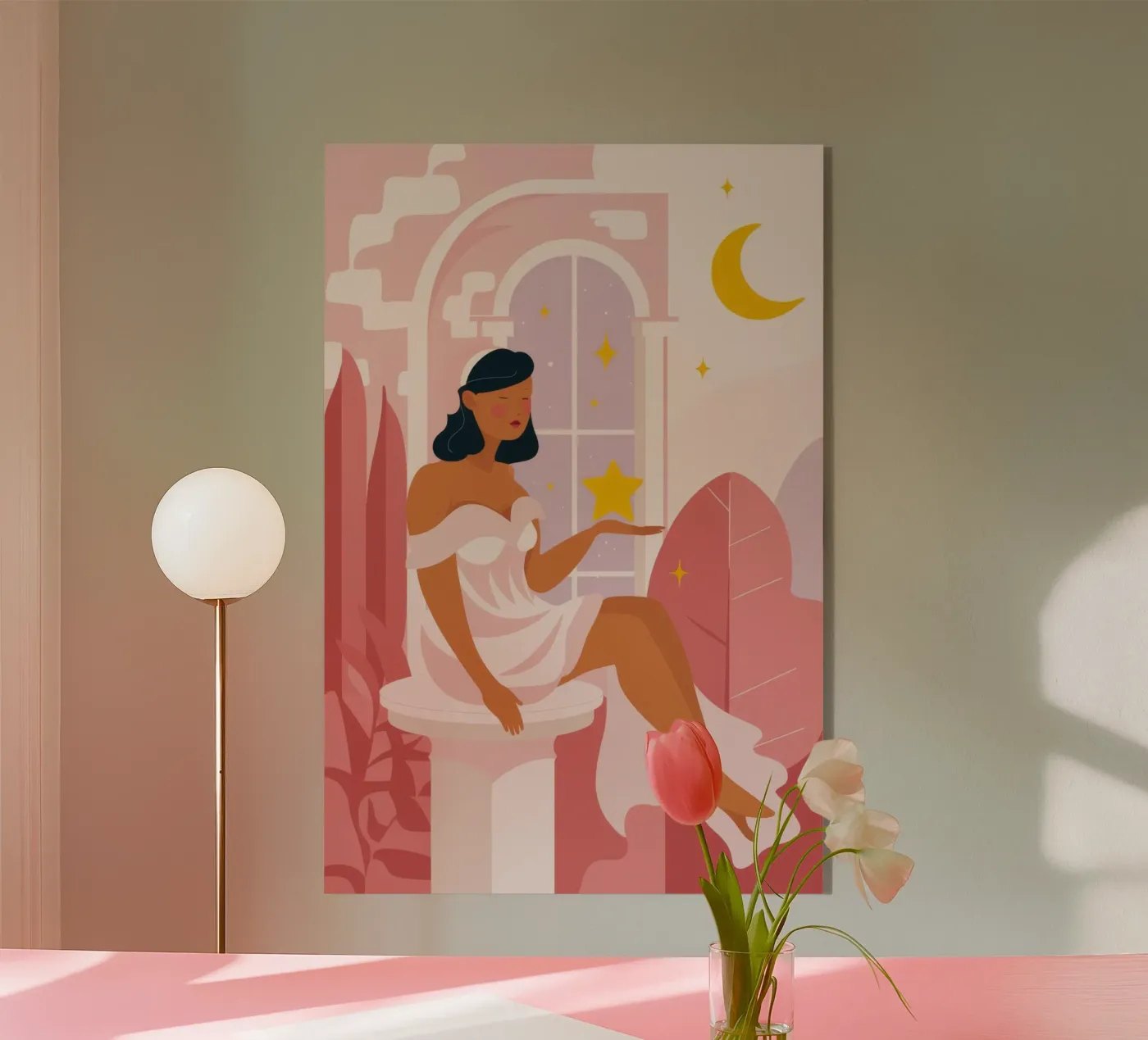 Celestial Reflection acryl van Twilight Muse