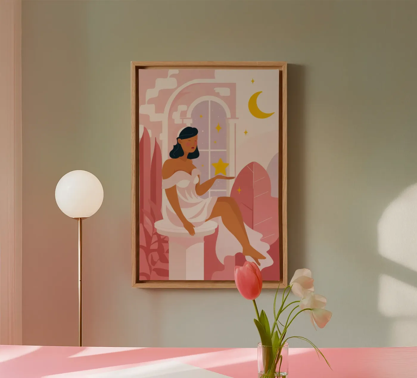 Celestial Reflection canvas van Twilight Muse