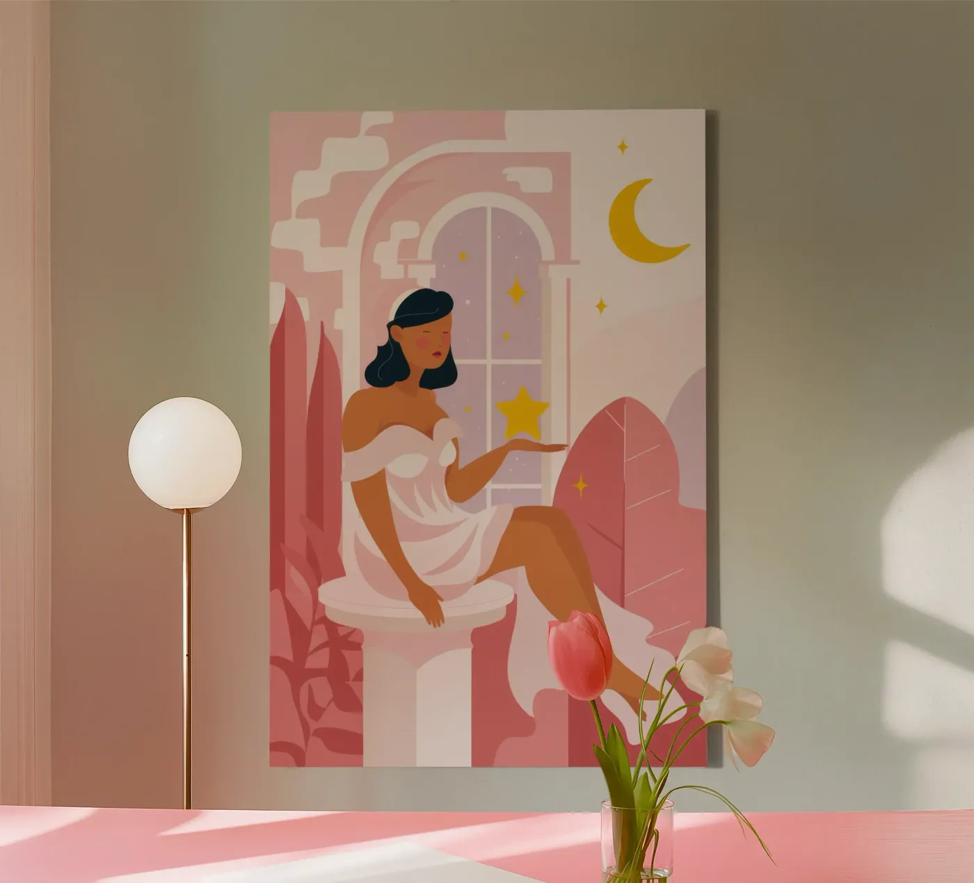 Celestial Reflection canvas van Twilight Muse