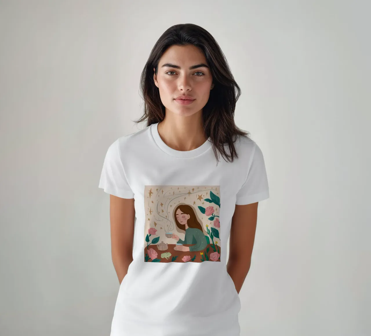 Tea Time Reverie t-shirt by Twilight Muse