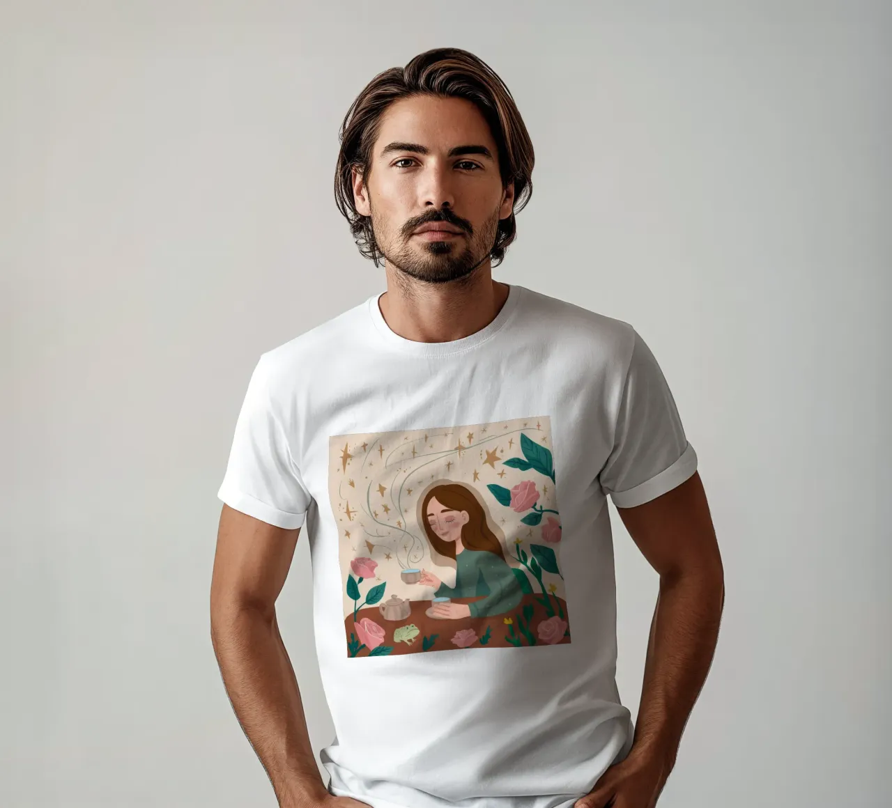 Tea Time Reverie t-shirt by Twilight Muse