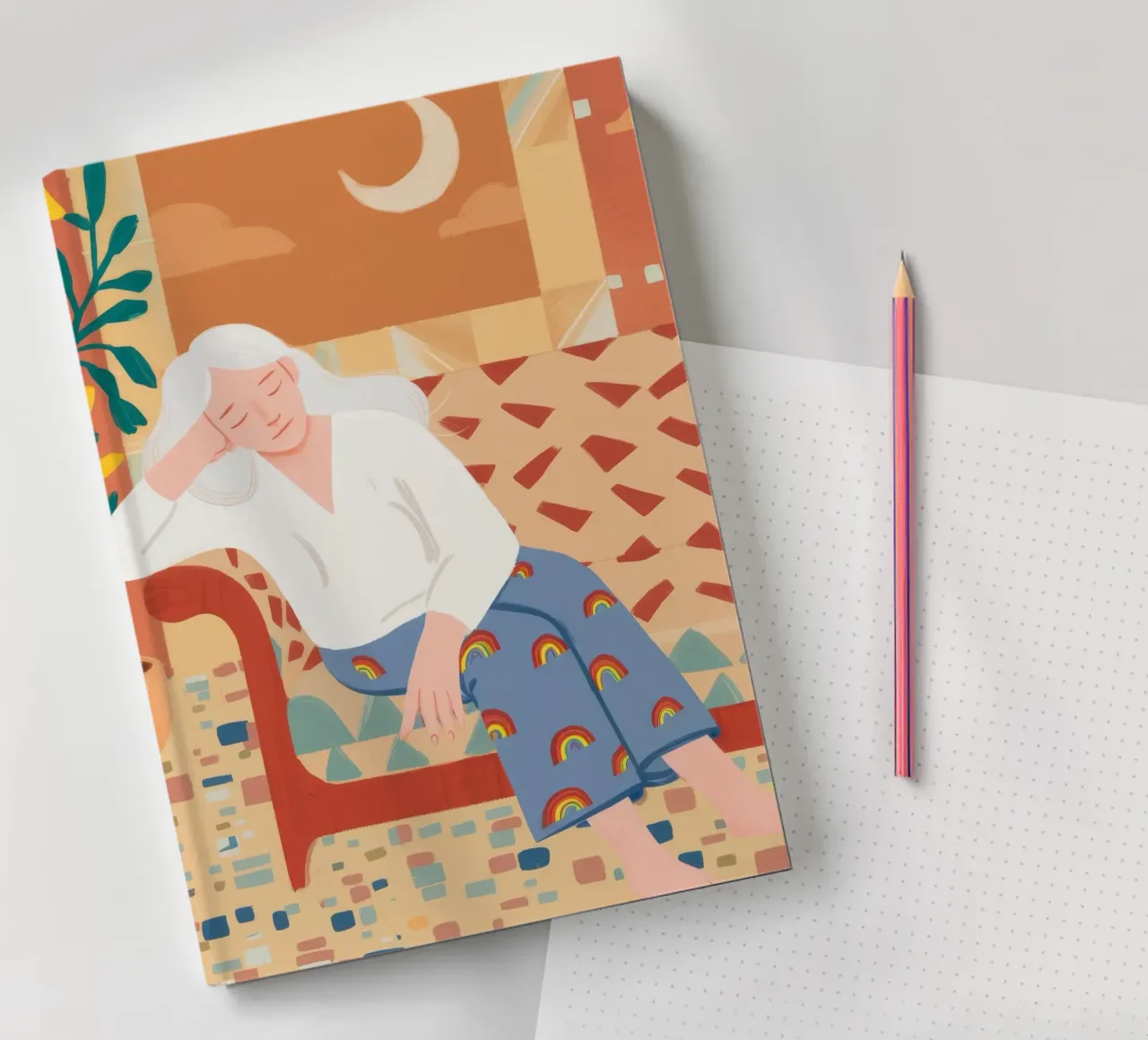 Restful Contemplation notebook by Twilight Muse