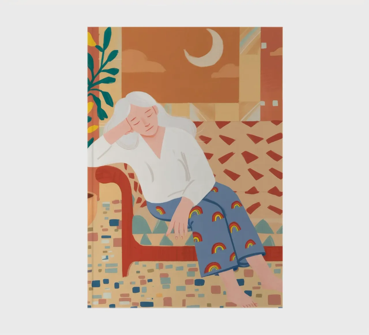 Restful Contemplation notebook by Twilight Muse