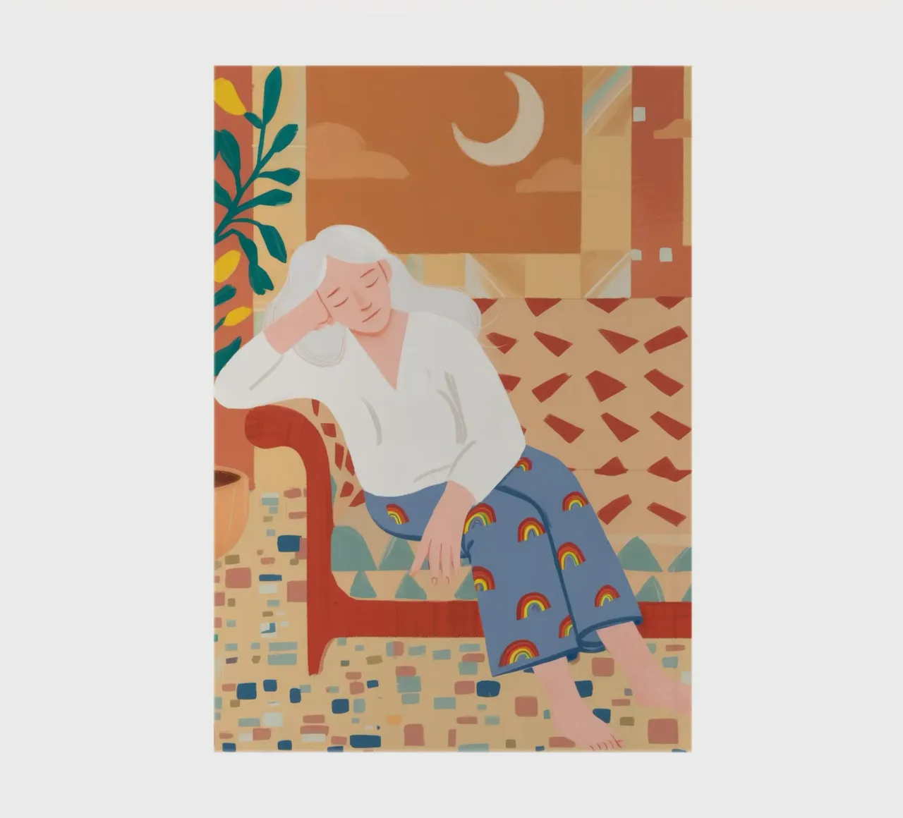 Restful Contemplation notebook by Twilight Muse