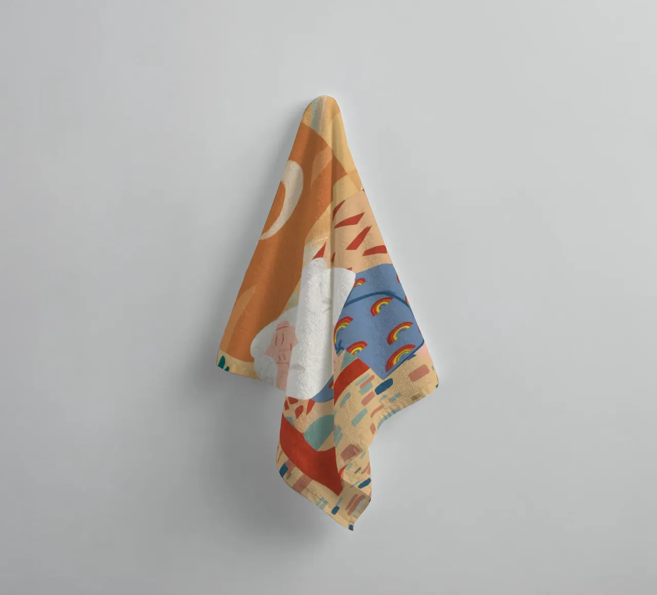 Restful Contemplation towel by Twilight Muse