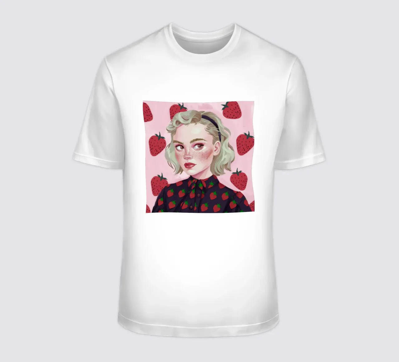 Paesaggio onirico alla fragola t-shirt da Twilight Muse