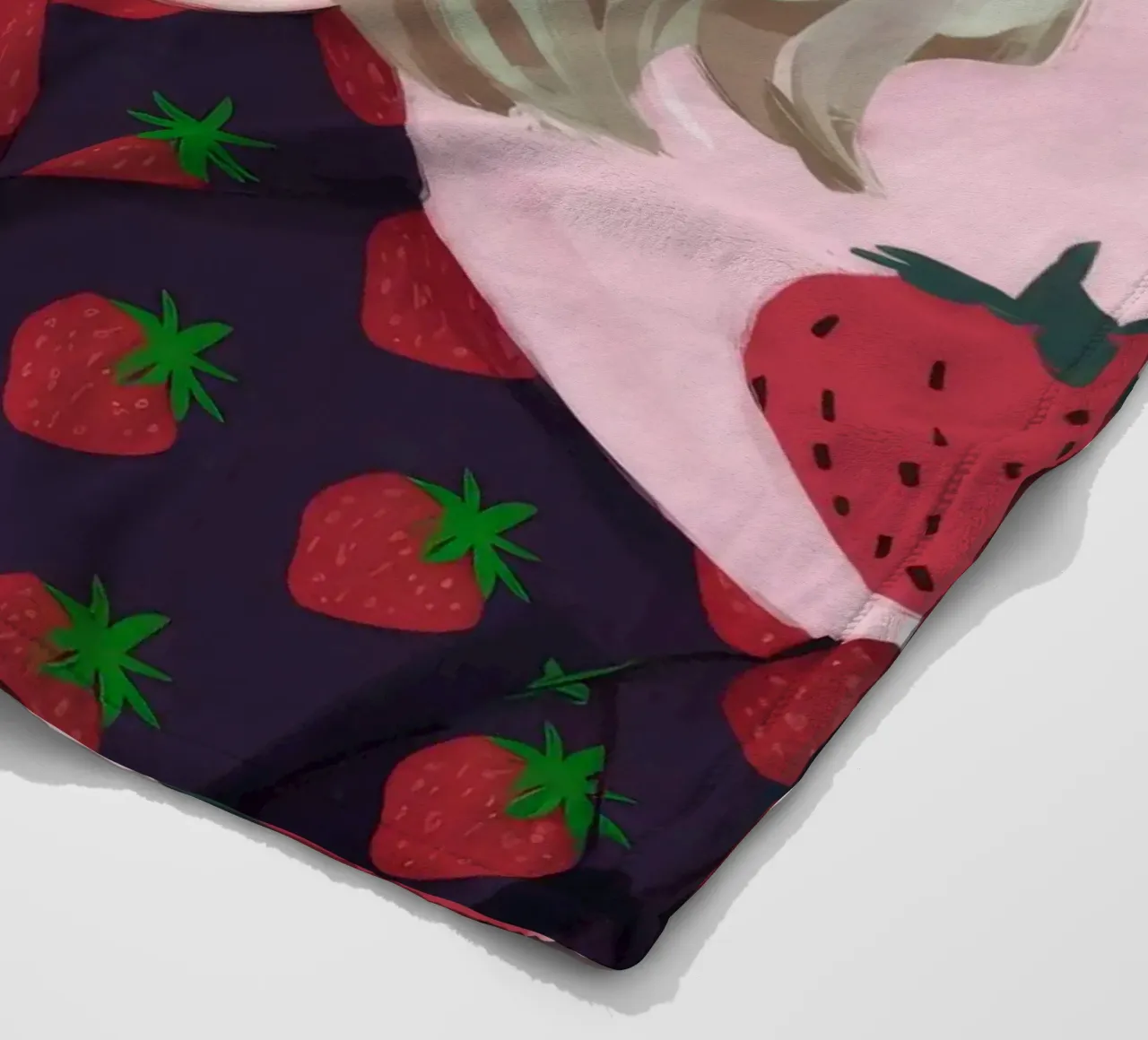 Paesaggio onirico alla fragola coperta in pile da Twilight Muse
