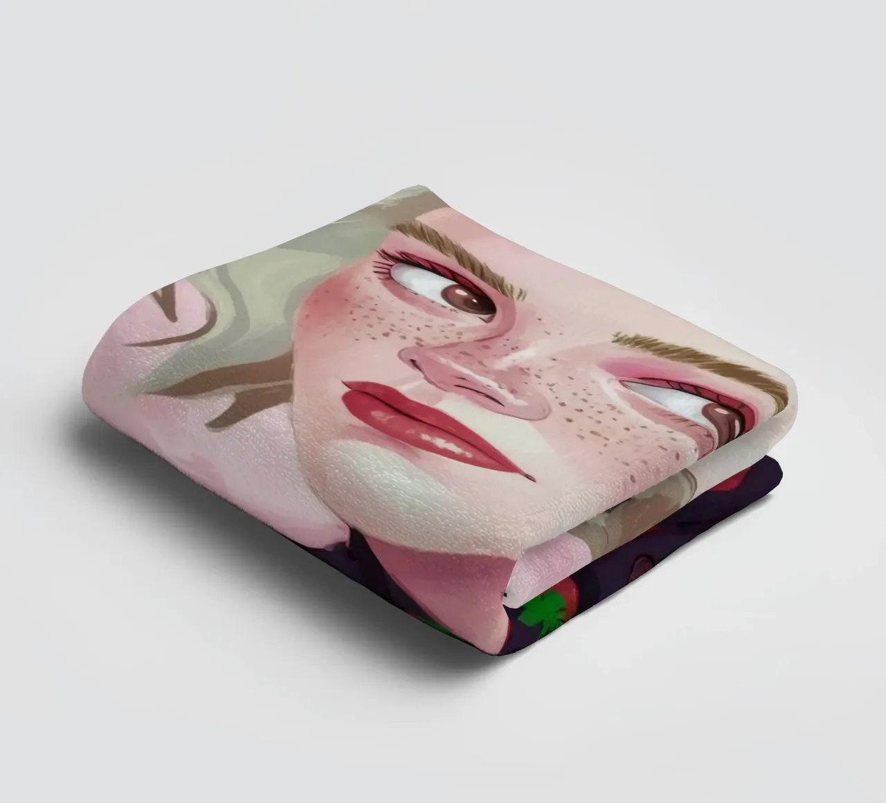 Paesaggio onirico alla fragola asciugamano da bagno da Twilight Muse