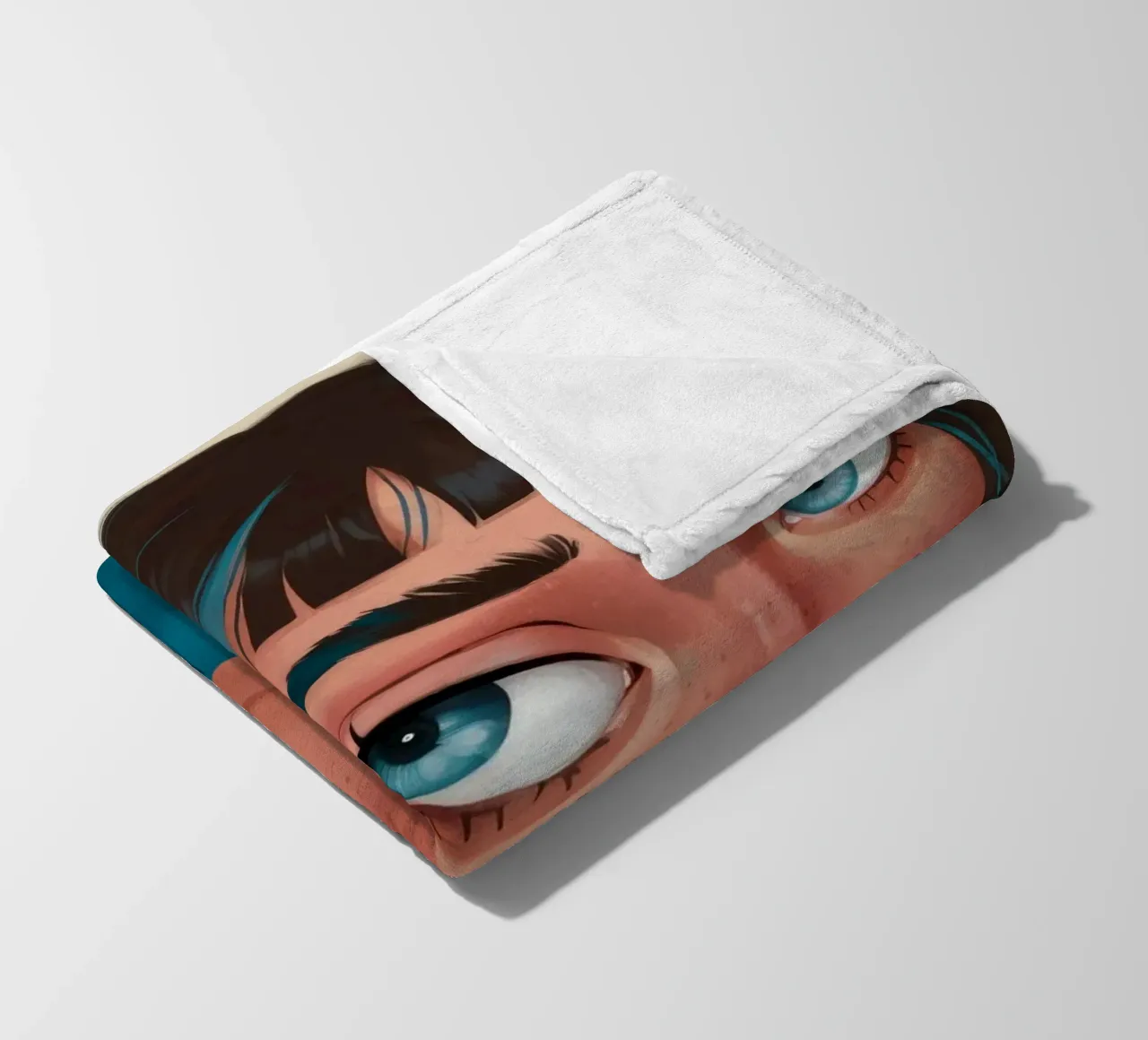 Blue Serenity fleece blanket by Twilight Muse