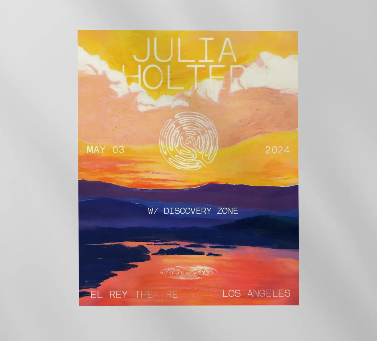 Julia Holter 2024 pellicola backlit da hite Shop