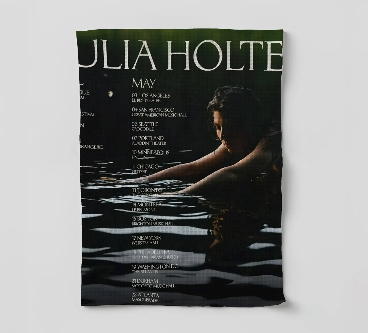 Tour di Julia Holter canovaccio da cucina da hite Shop