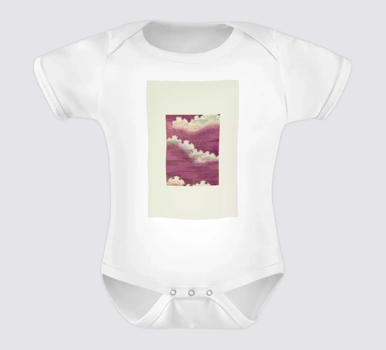 Shin-Bijutsukai - Stormy Sky body neonato maniche corte da Vintage by JUNIQE