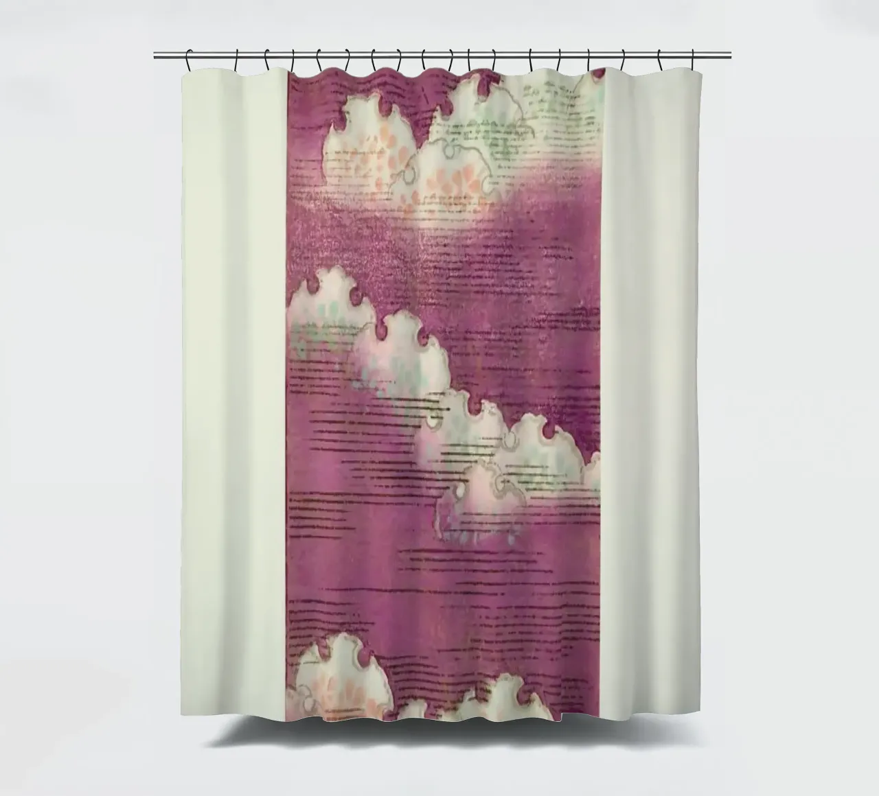 Shin-Bijutsukai - Stormy Sky tenda da doccia da Vintage by JUNIQE