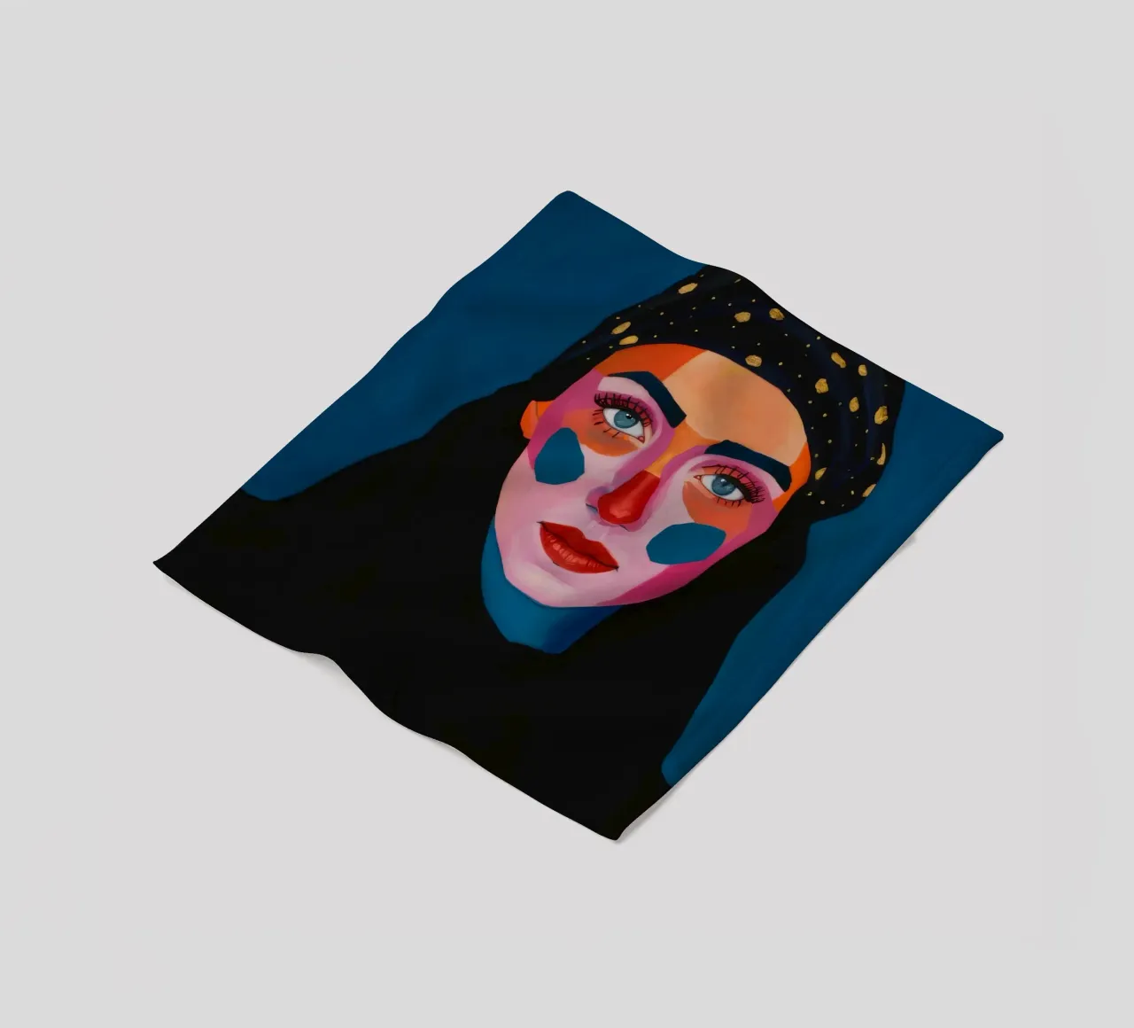 Midnight Mystery fleece blanket by Twilight Muse