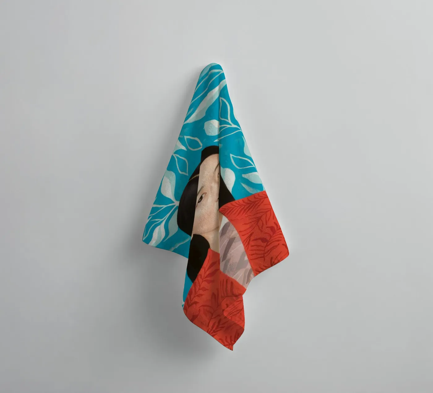 Leafy Tranquility towel by Twilight Muse