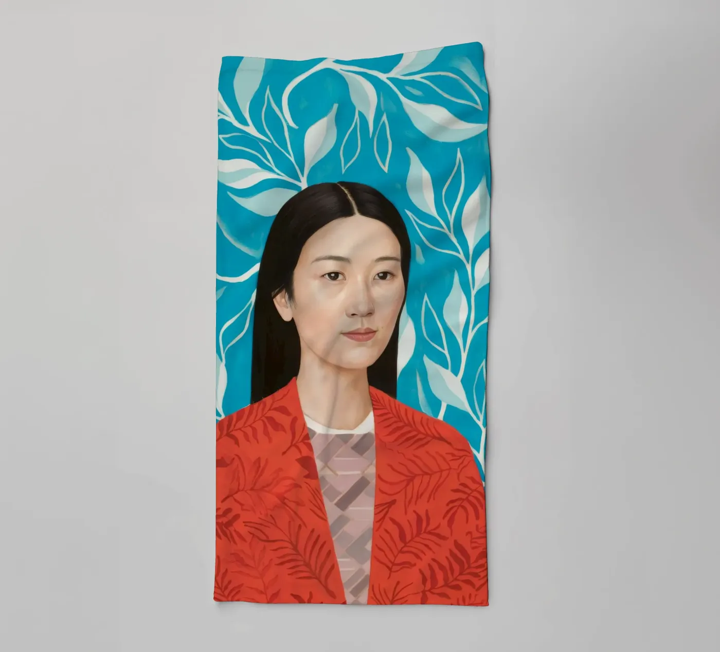 Leafy Tranquility towel by Twilight Muse