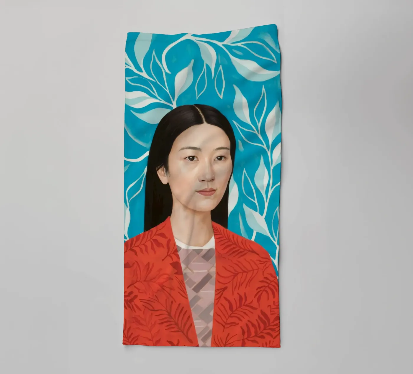 Leafy Tranquility towel by Twilight Muse