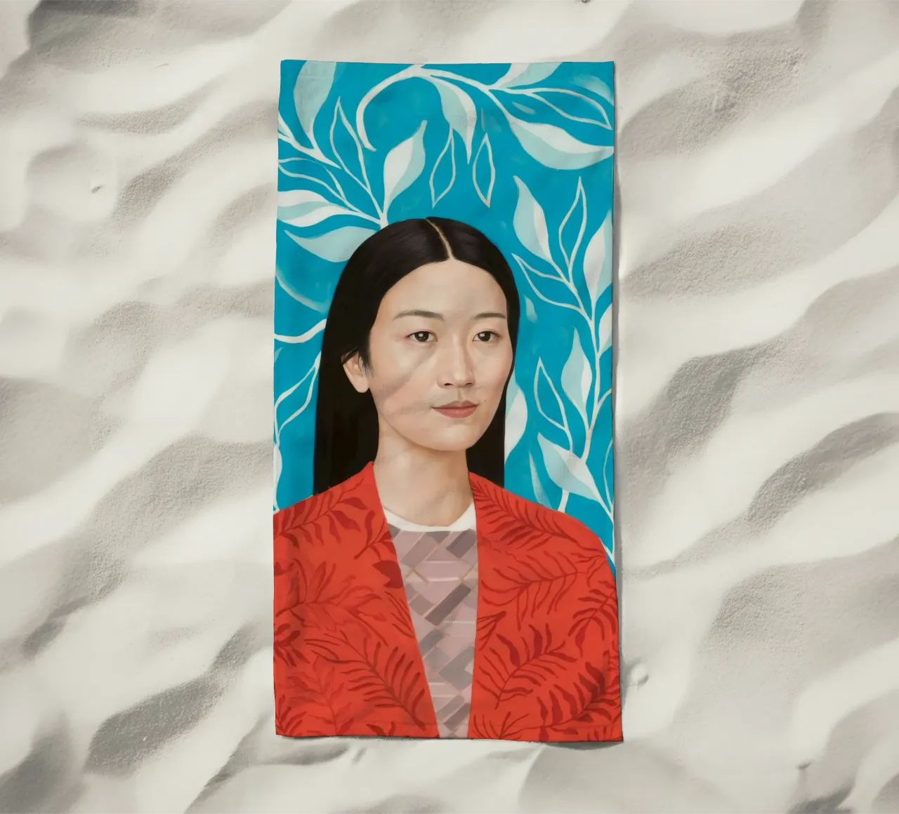 Tranquillità vegetale telo mare da Twilight Muse