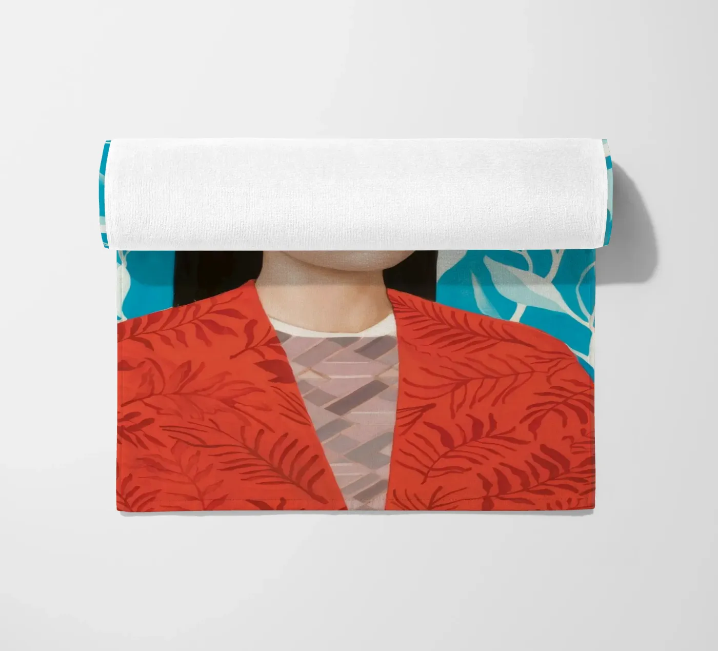 Bladrijke rust strandhanddoek van Twilight Muse