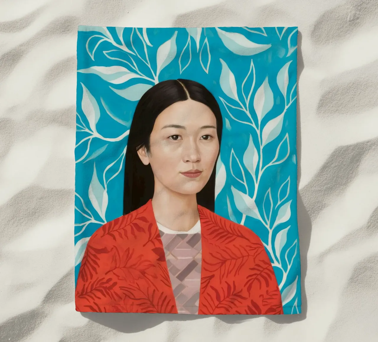 Tranquillità vegetale telo mare da Twilight Muse