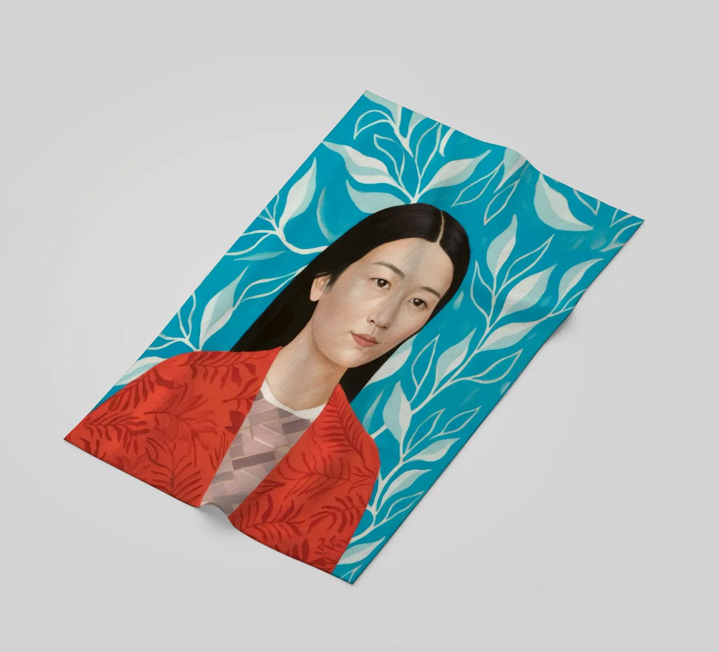 Bladrijke rust strandhanddoek van Twilight Muse