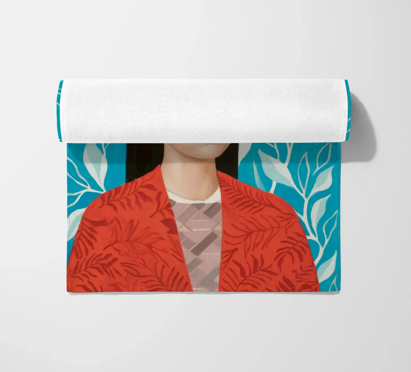 Bladrijke rust strandhanddoek van Twilight Muse