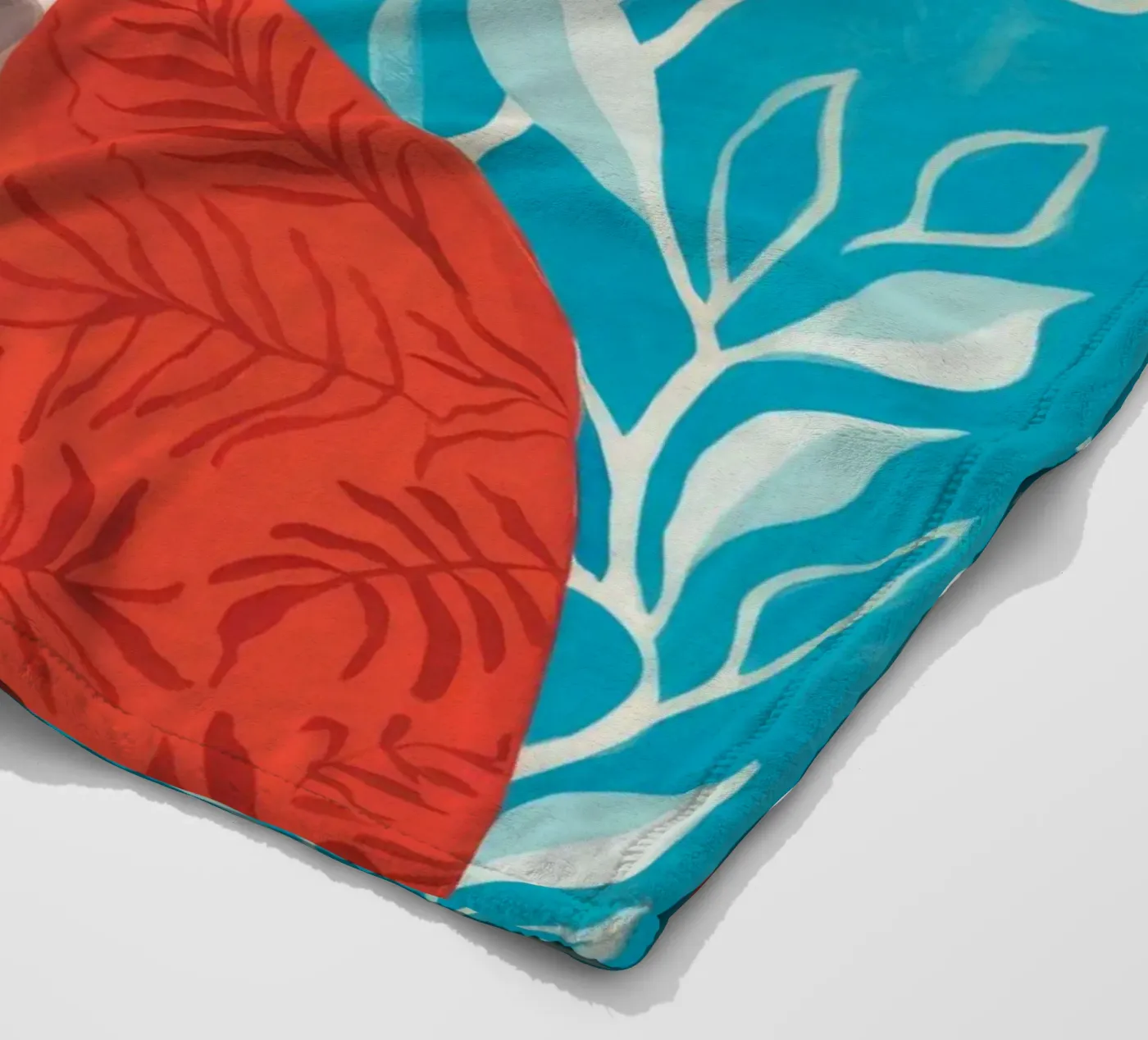 Leafy Tranquility fleece blanket by Twilight Muse