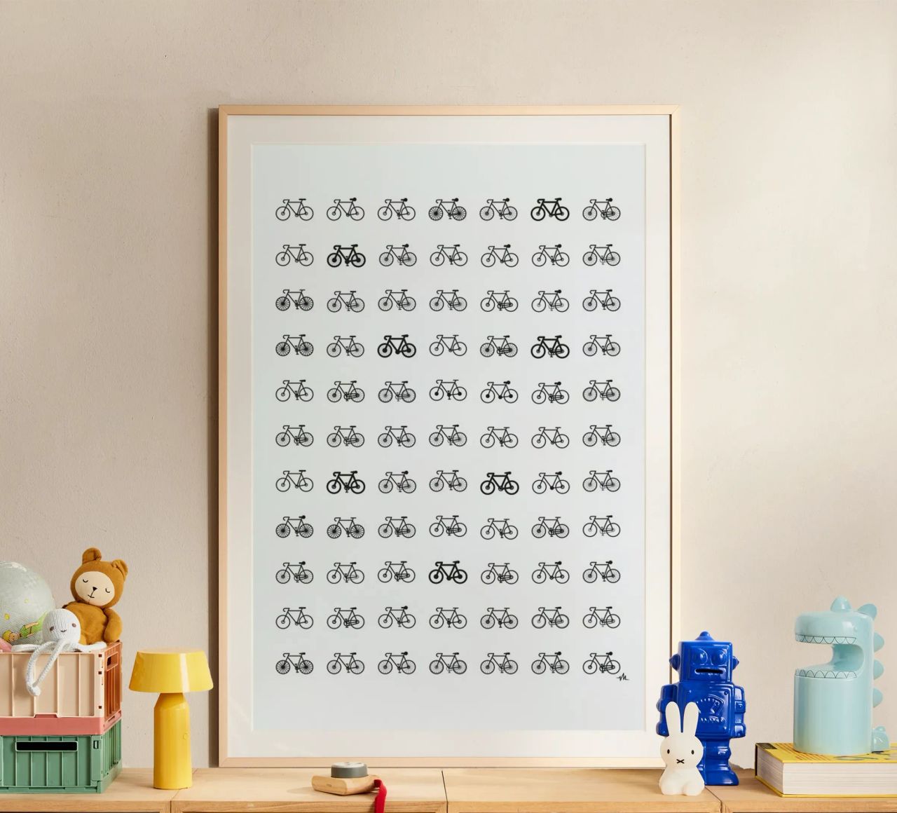 Bike Variations poster by Viktor Hertz