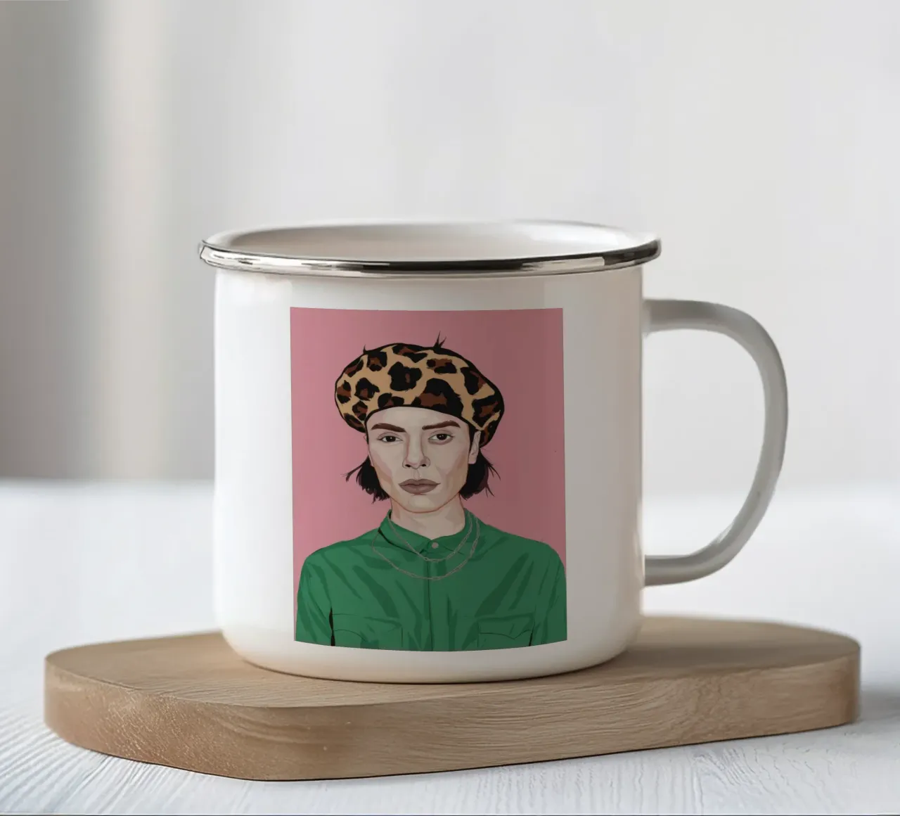 Grazia leopardiana tazza in smalto da Twilight Muse