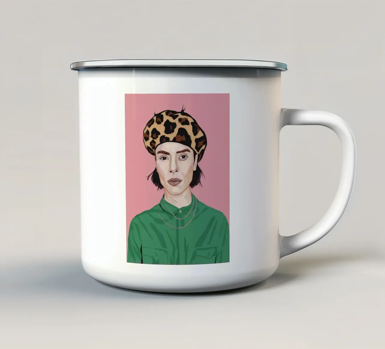 Grazia leopardiana tazza in smalto da Twilight Muse