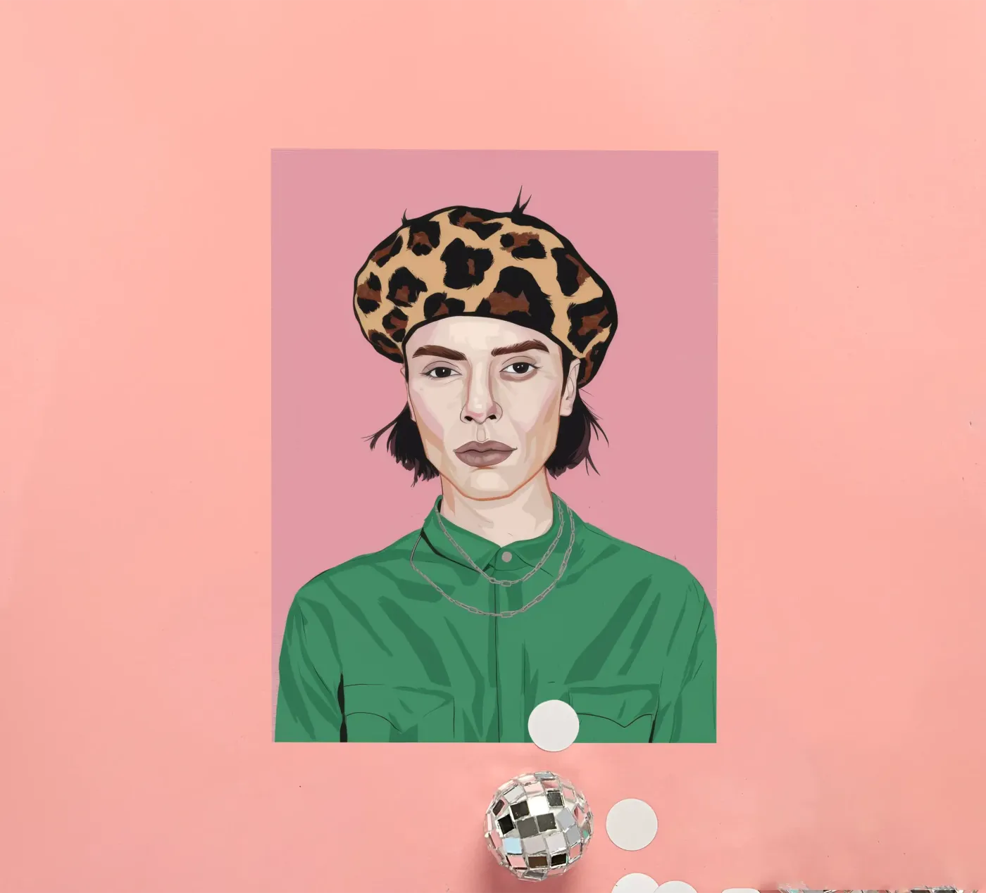 Leopard Grace sticker by Twilight Muse