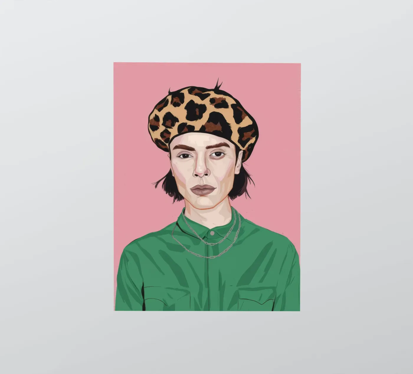 Leopard Grace sticker by Twilight Muse