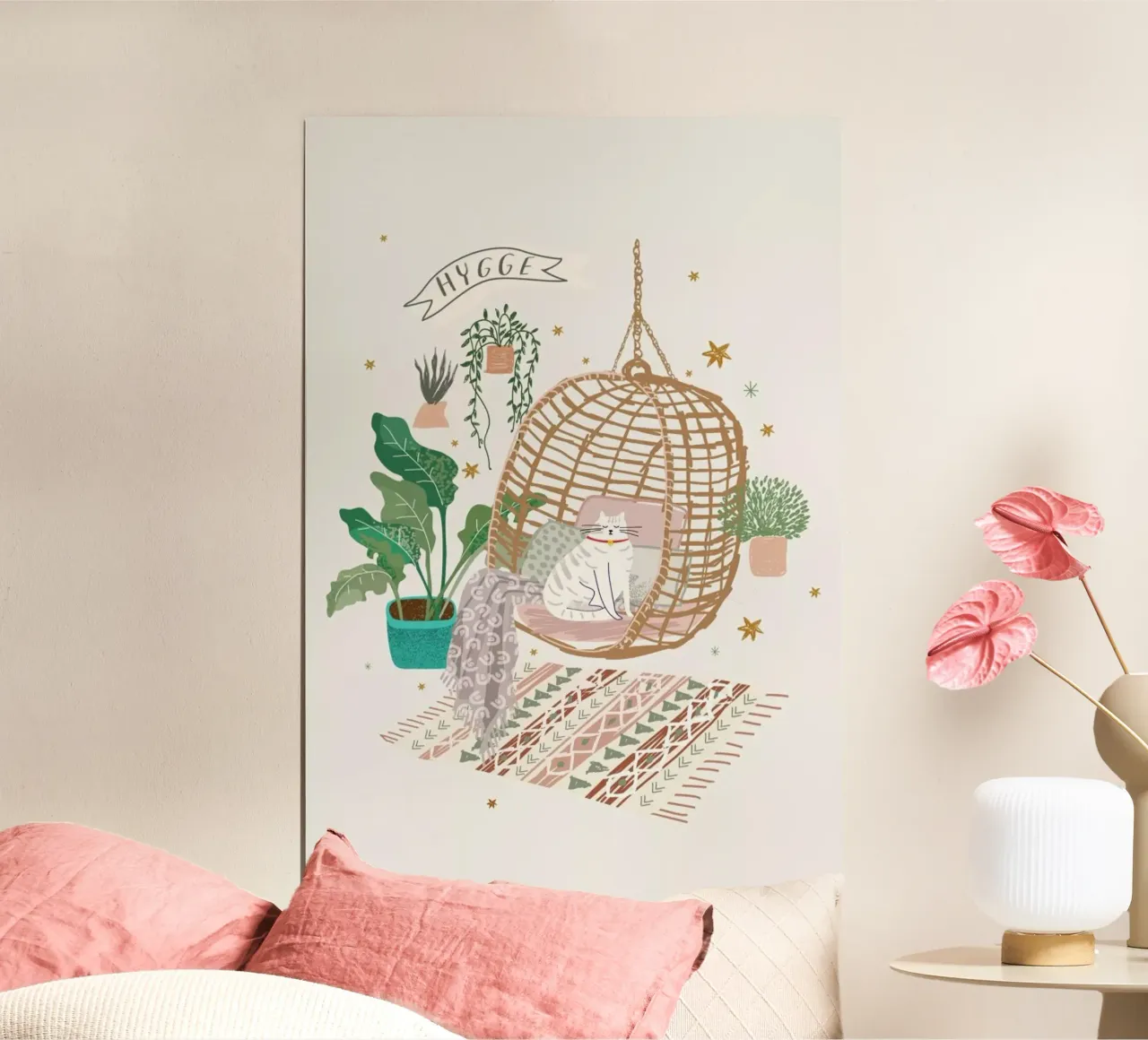 The Hygge Cat poster da Pure