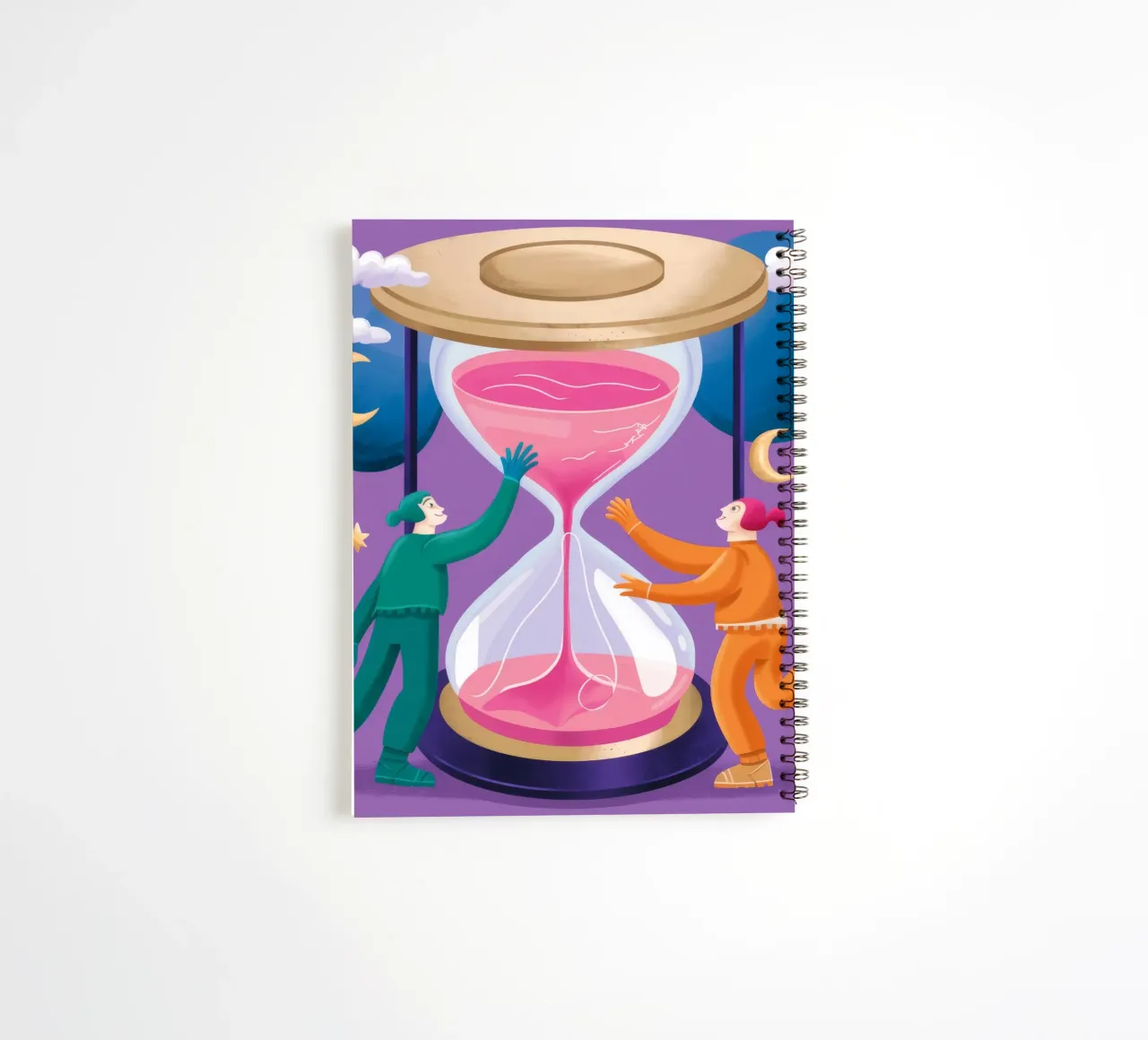 Cosmic Hourglass spiral notebook by Twilight Muse