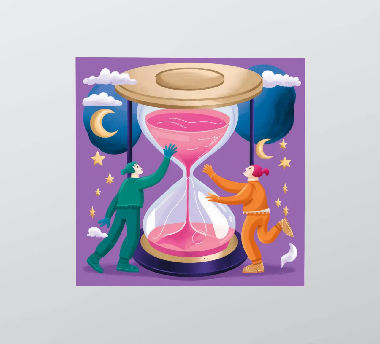 Cosmic Hourglass sticker by Twilight Muse