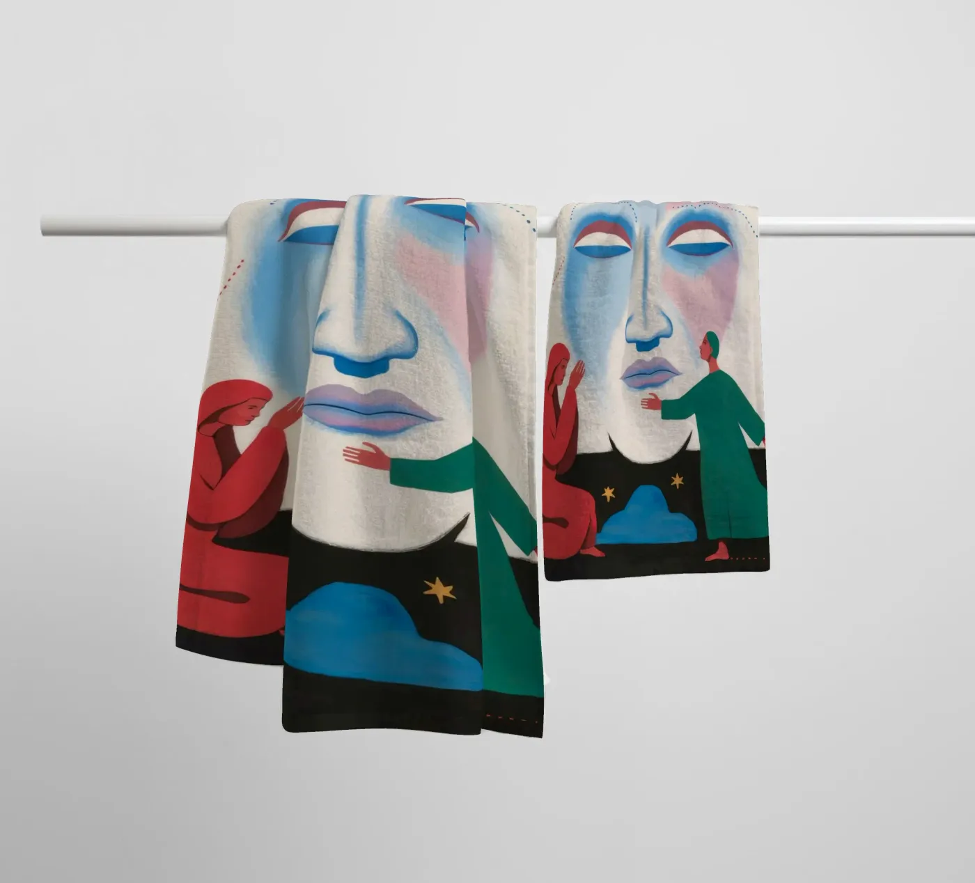 Hemelse dans badhanddoek van Twilight Muse