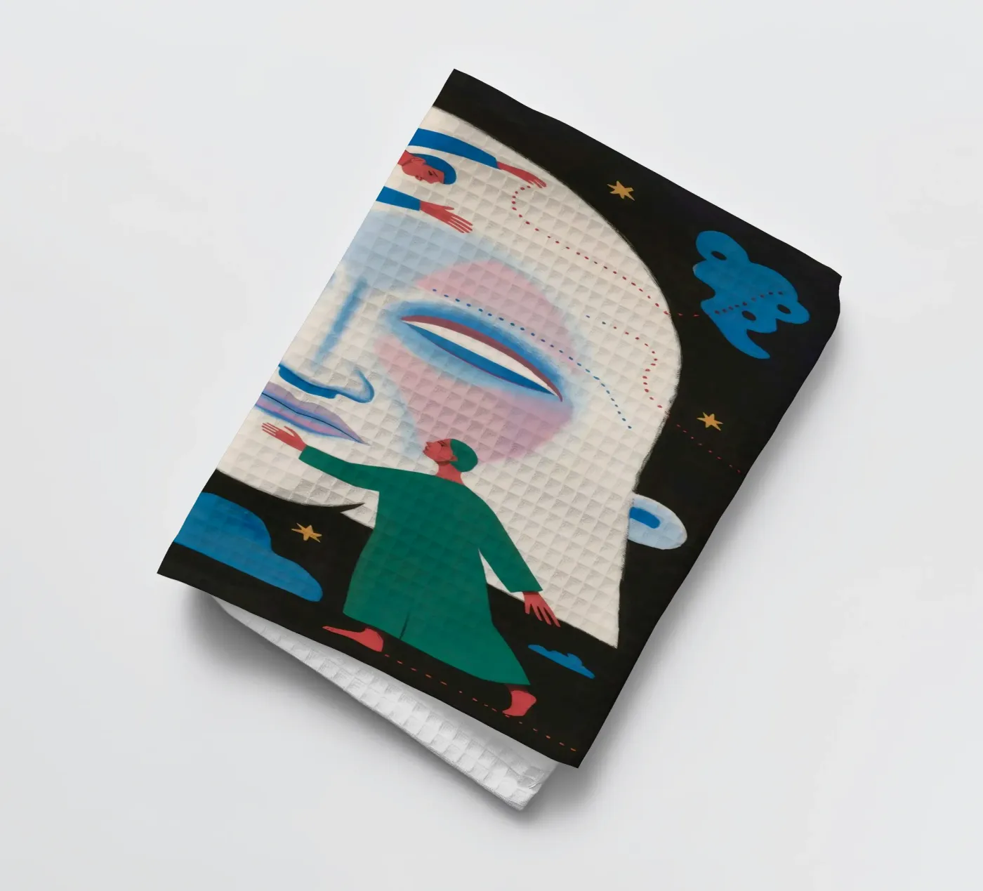 Celestial Dance tea towel by Twilight Muse