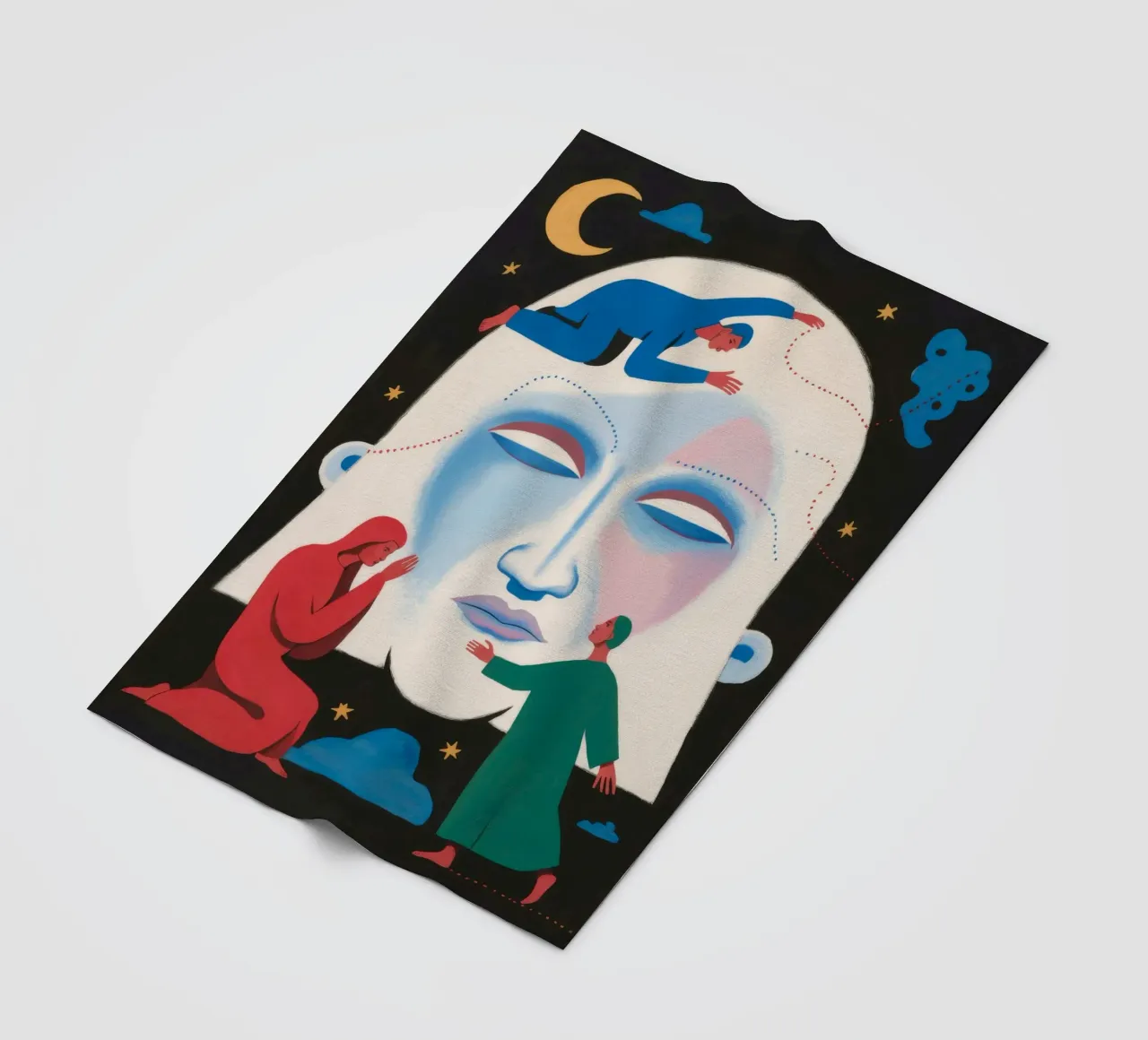 Der himmlische Tanz Fleecedecke von Twilight Muse