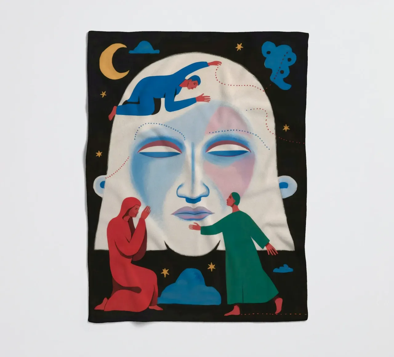 Der himmlische Tanz Fleecedecke von Twilight Muse