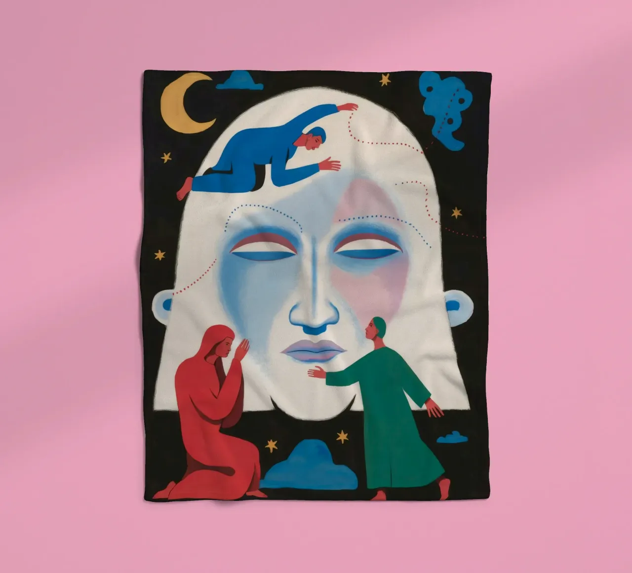 Der himmlische Tanz Fleecedecke von Twilight Muse