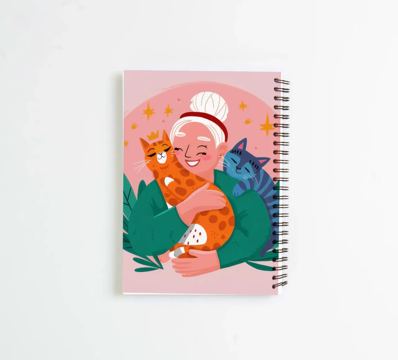 Whimsical Embrace spiral notebook by Twilight Muse
