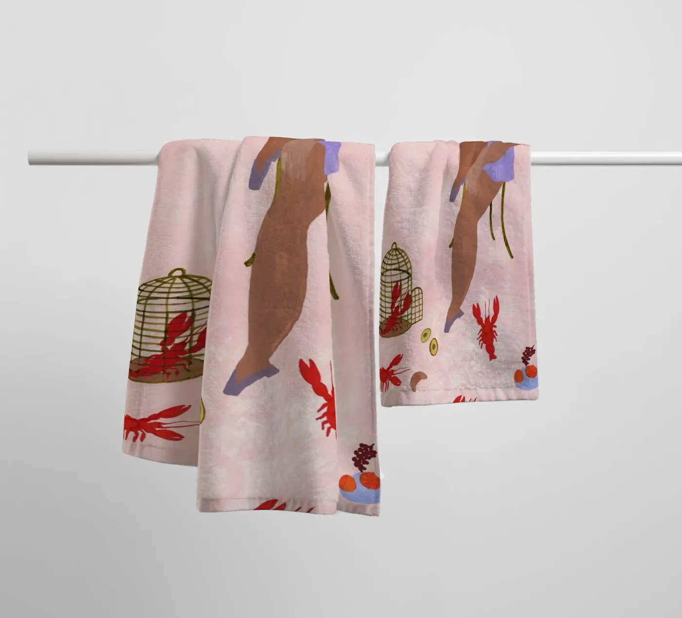 Pets badhanddoek van Nudes and Croissants