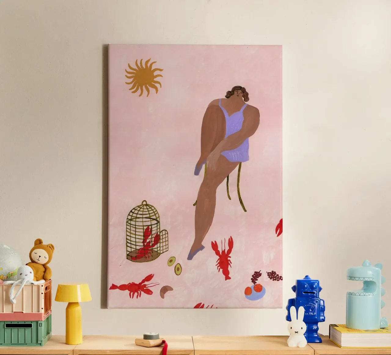 Pets tela da Nudes and Croissants