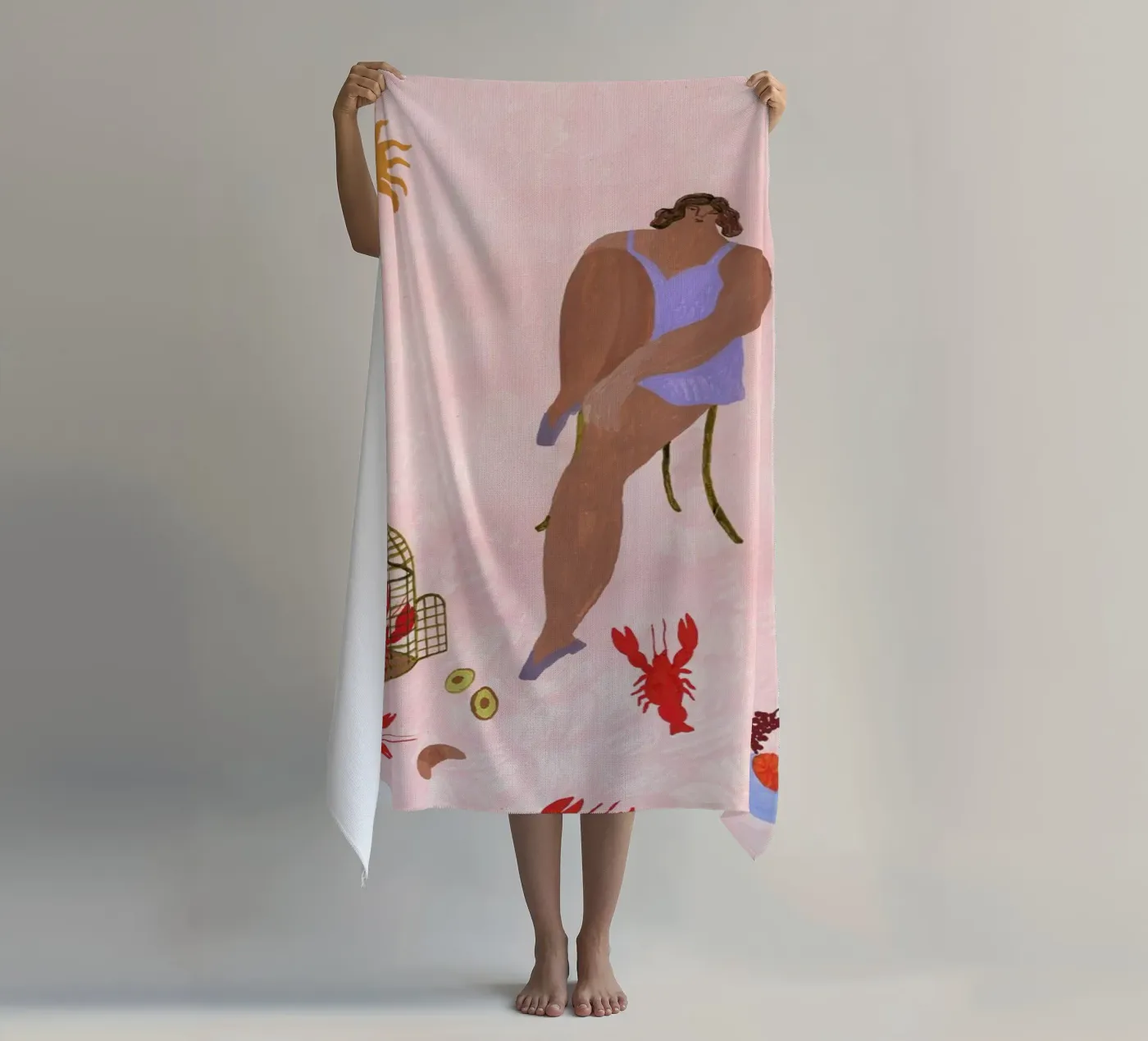 Pets strandhanddoek van Nudes and Croissants