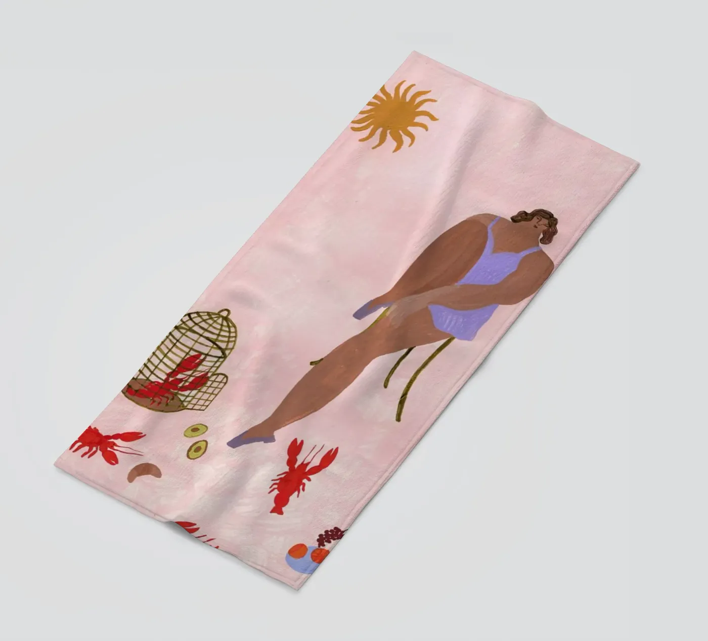 Pets strandhanddoek van Nudes and Croissants