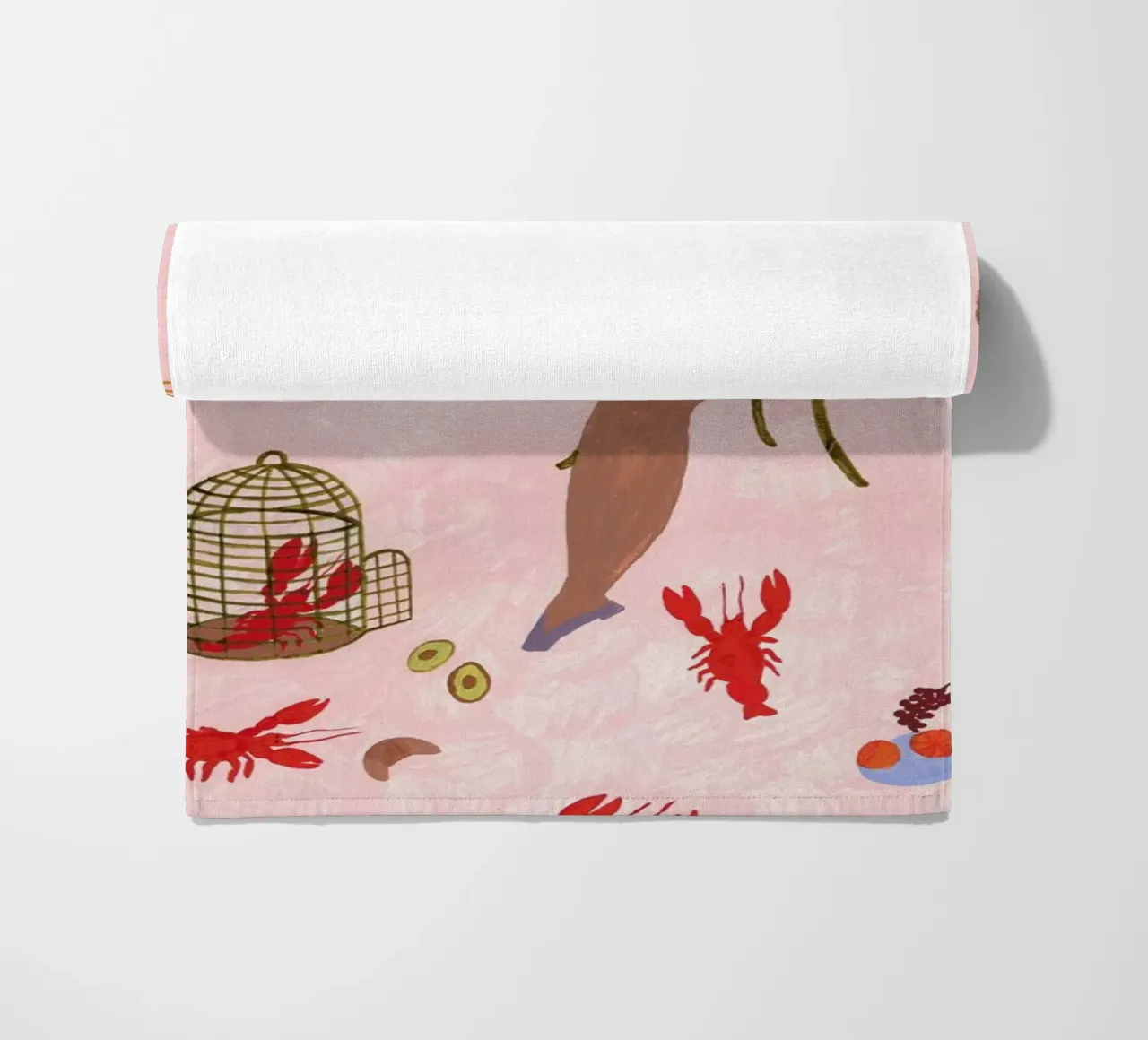Pets beach towel by Nudes and Croissants