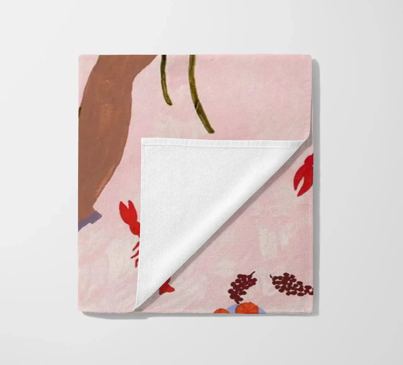 Pets beach towel by Nudes and Croissants