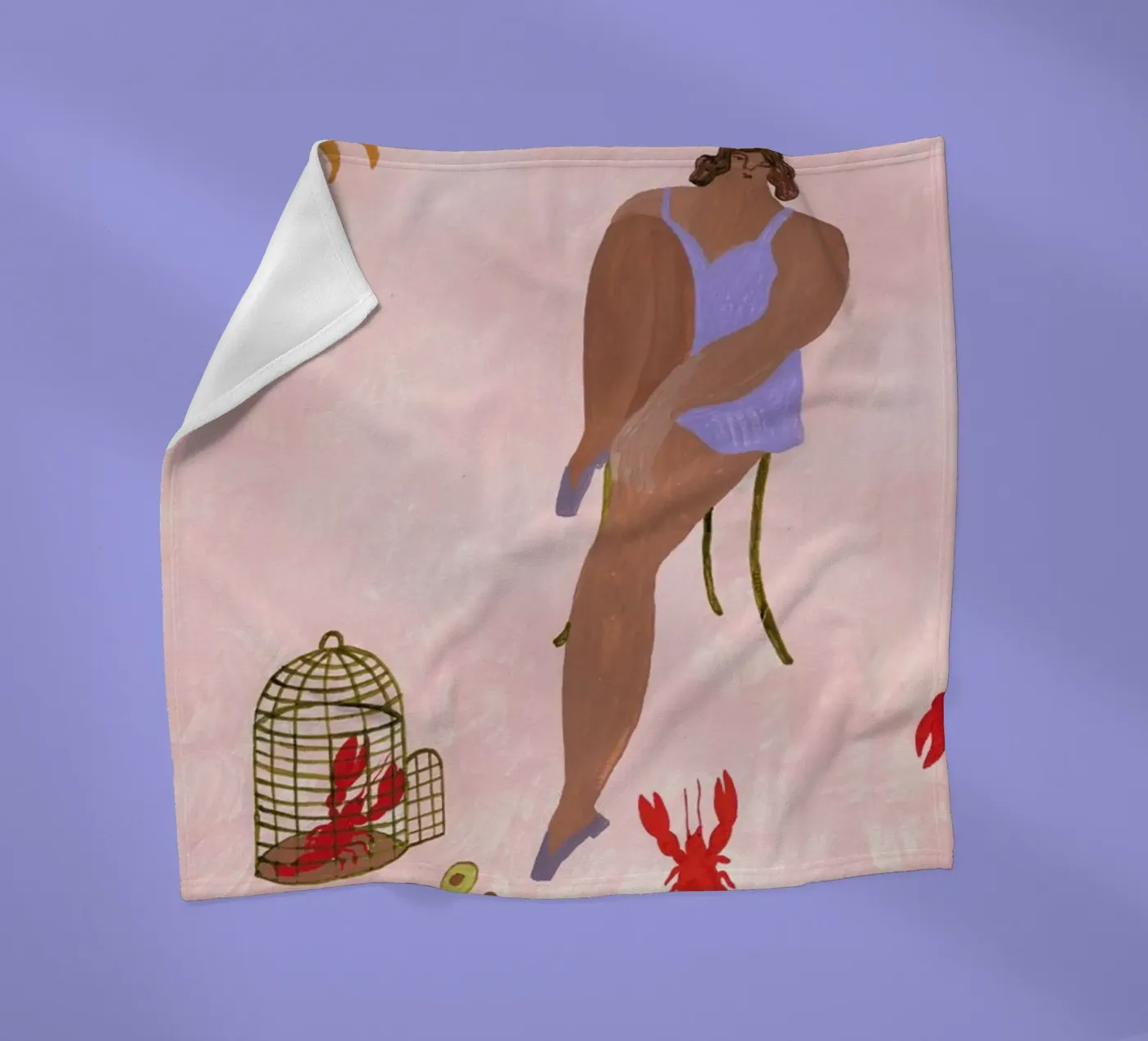 Pets Fleecedecke von Nudes and Croissants