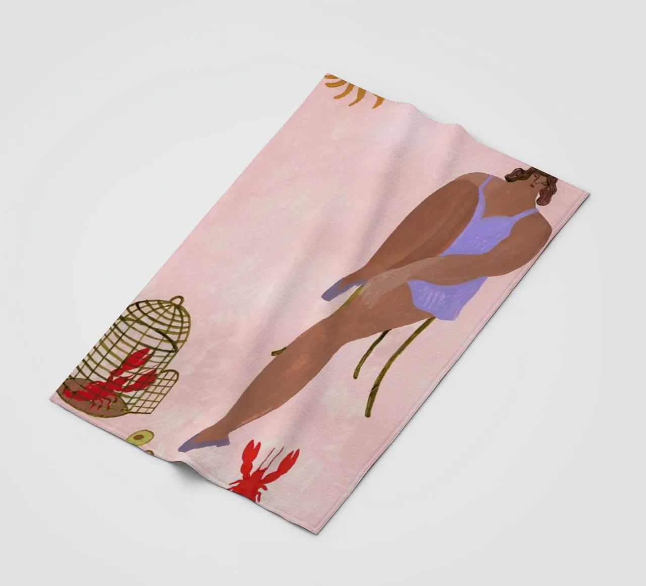 Pets fleece blanket by Nudes and Croissants