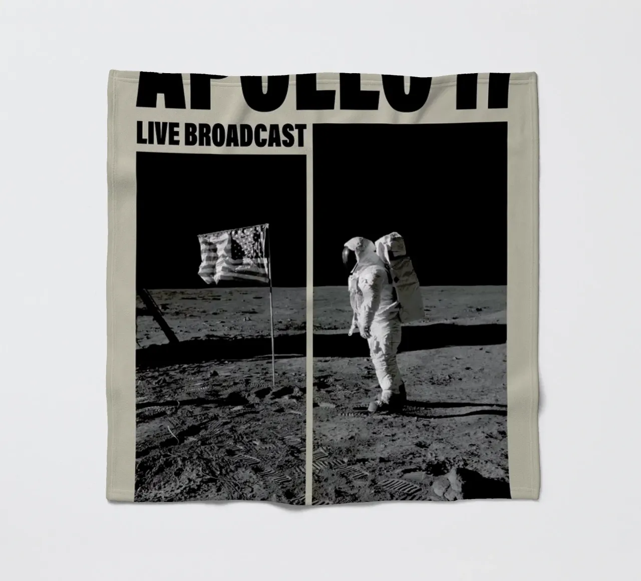 Apollo 11, Madison Square Garden II coperta in pile da Vintage by JUNIQE
